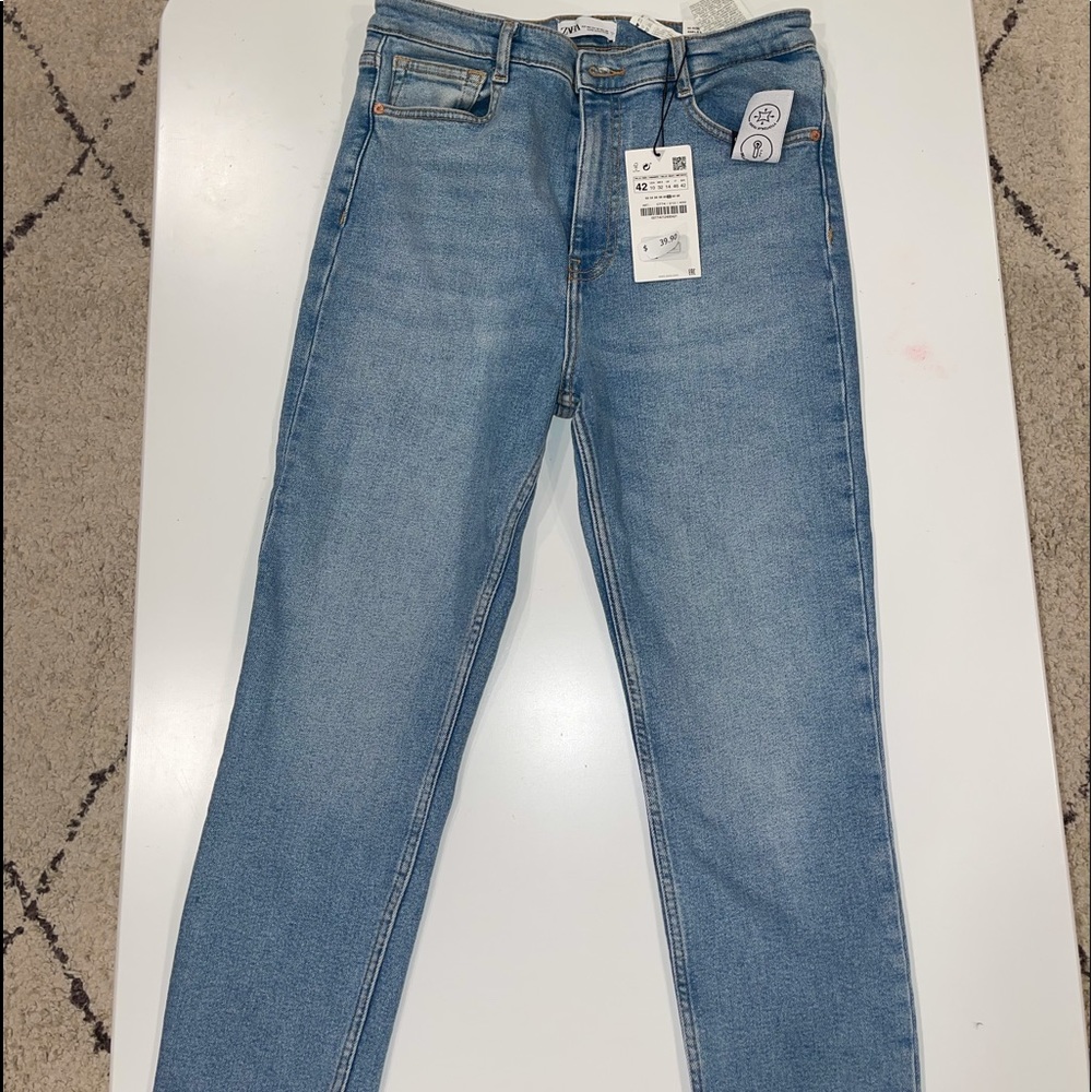 high-waisted long pants